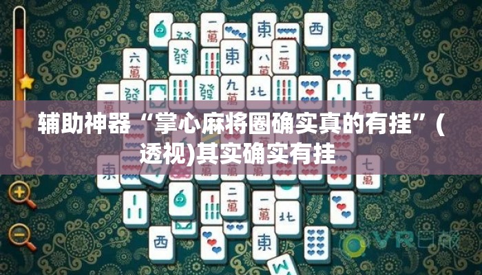 辅助神器“掌心麻将圈确实真的有挂”(透视)其实确实有挂 