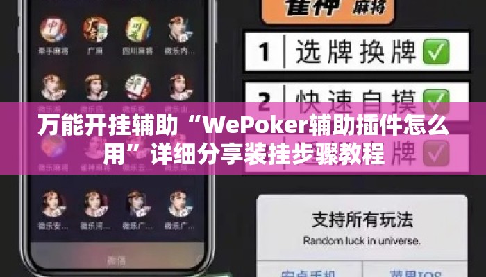 万能开挂辅助“WePoker辅助插件怎么用”详细分享装挂步骤教程