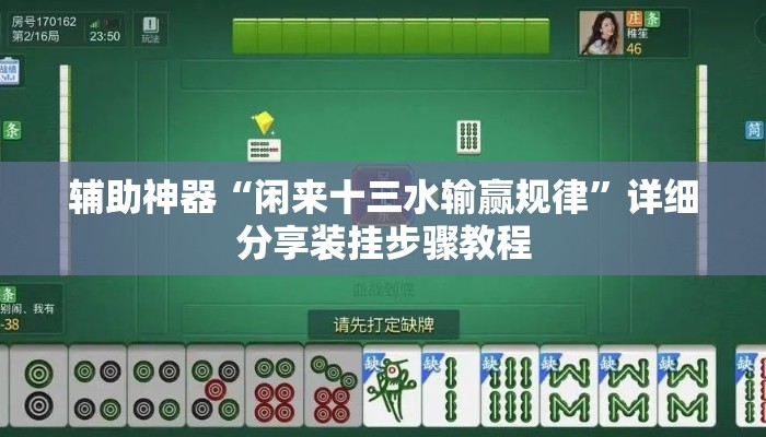 辅助神器“闲来十三水输赢规律”详细分享装挂步骤教程