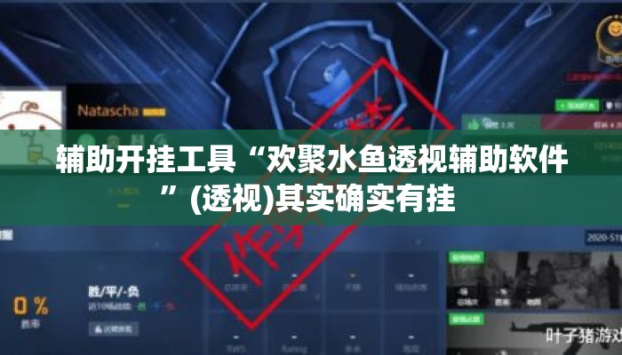 辅助开挂工具“欢聚水鱼透视辅助软件	”(透视)其实确实有挂 