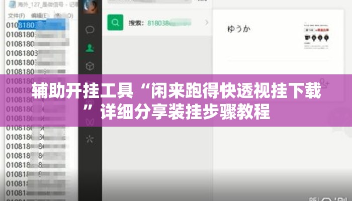 辅助开挂工具“闲来跑得快透视挂下载”详细分享装挂步骤教程