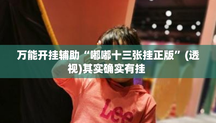 万能开挂辅助“嘟嘟十三张挂正版”(透视)其实确实有挂 