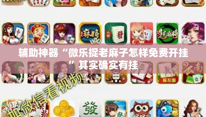 辅助神器“微乐捉老麻子怎样免费开挂	”其实确实有挂