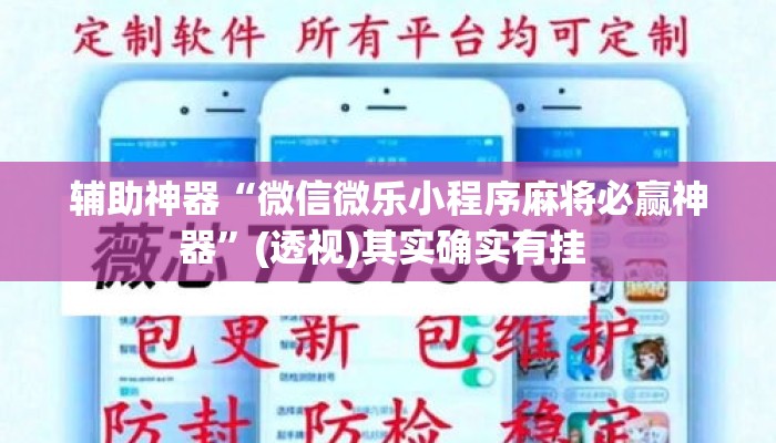 辅助神器“微信微乐小程序麻将必赢神器”(透视)其实确实有挂 