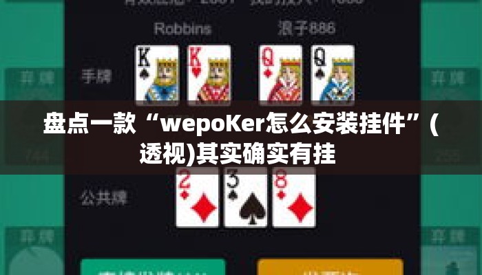盘点一款“wepoKer怎么安装挂件	”(透视)其实确实有挂 