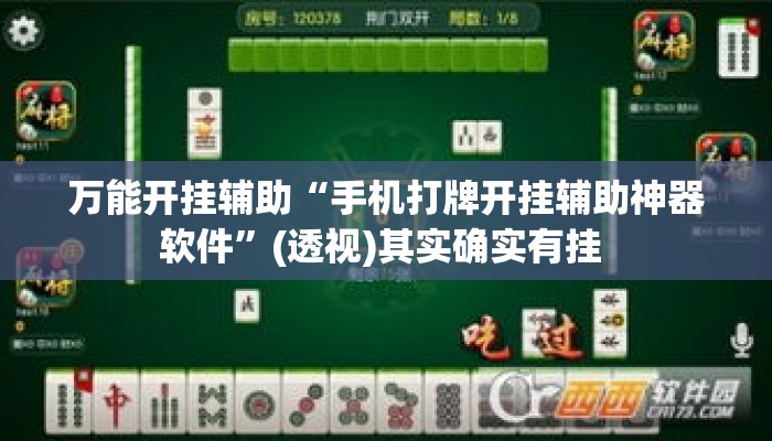 万能开挂辅助“手机打牌开挂辅助神器软件	”(透视)其实确实有挂 