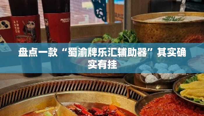 盘点一款“蜀渝牌乐汇辅助器	”其实确实有挂