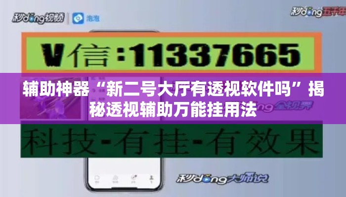 辅助神器“新二号大厅有透视软件吗”揭秘透视辅助万能挂用法