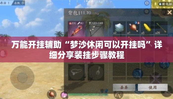 万能开挂辅助“梦沙休闲可以开挂吗”详细分享装挂步骤教程
