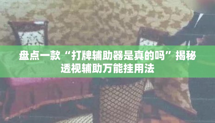 盘点一款“打牌辅助器是真的吗”揭秘透视辅助万能挂用法