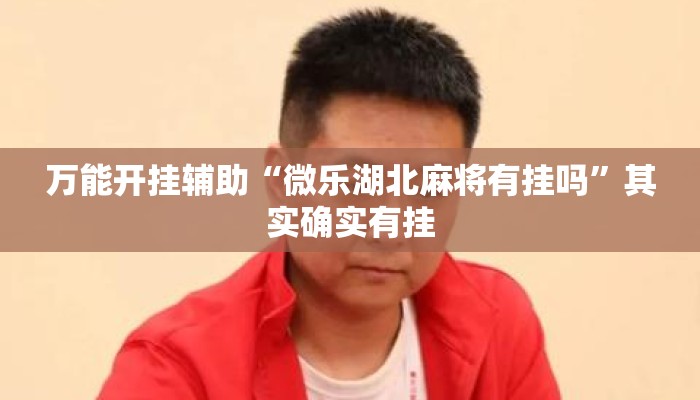 万能开挂辅助“微乐湖北麻将有挂吗”其实确实有挂