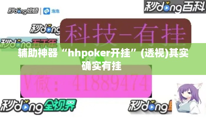 辅助神器“hhpoker开挂”(透视)其实确实有挂 