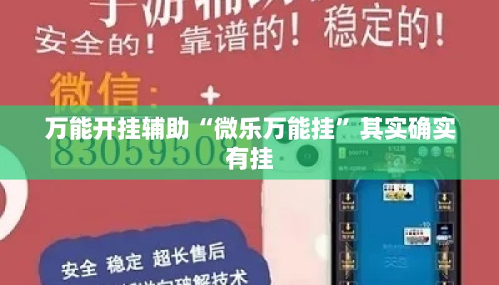 万能开挂辅助“微乐万能挂	”其实确实有挂