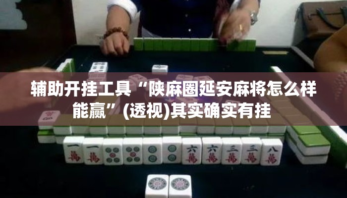 辅助开挂工具“陕麻圈延安麻将怎么样能赢”(透视)其实确实有挂 