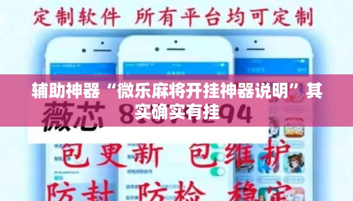 辅助神器“微乐麻将开挂神器说明”其实确实有挂