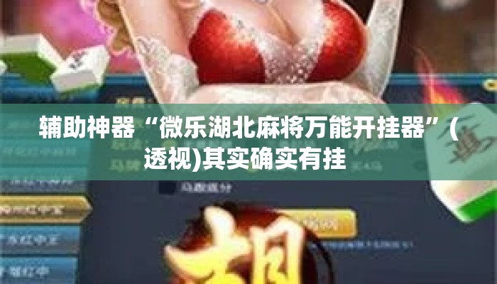 辅助神器“微乐湖北麻将万能开挂器	”(透视)其实确实有挂 