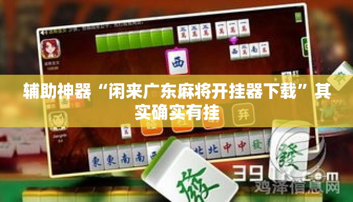 辅助神器“闲来广东麻将开挂器下载”其实确实有挂