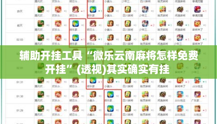 辅助开挂工具“微乐云南麻将怎样免费开挂”(透视)其实确实有挂 