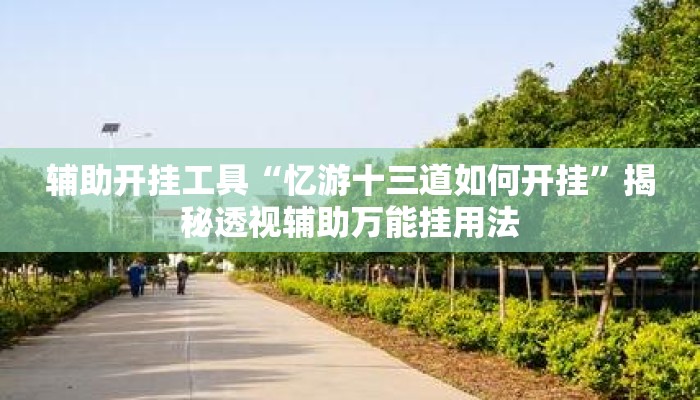 辅助开挂工具“忆游十三道如何开挂”揭秘透视辅助万能挂用法