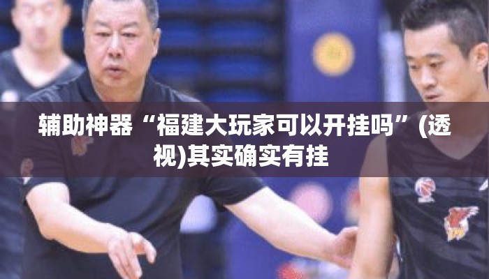 辅助神器“福建大玩家可以开挂吗”(透视)其实确实有挂 