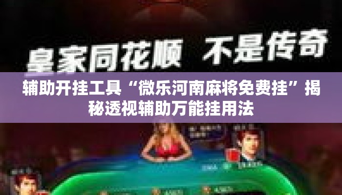 辅助开挂工具“微乐河南麻将免费挂	”揭秘透视辅助万能挂用法
