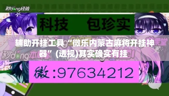 辅助开挂工具“微乐内蒙古麻将开挂神器”(透视)其实确实有挂 