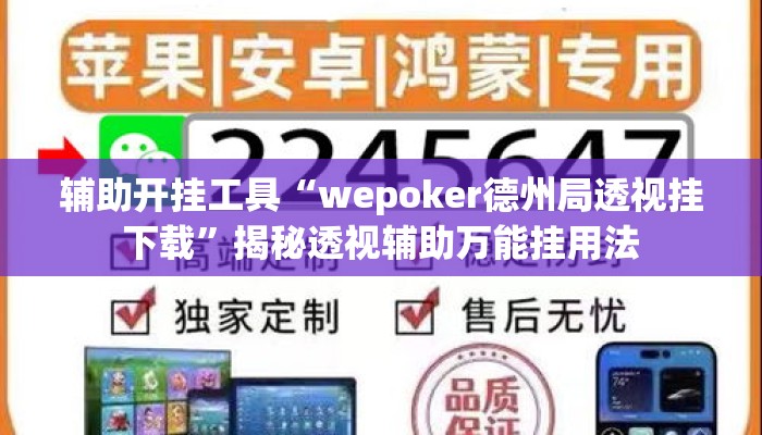 辅助开挂工具“wepoker德州局透视挂下载”揭秘透视辅助万能挂用法