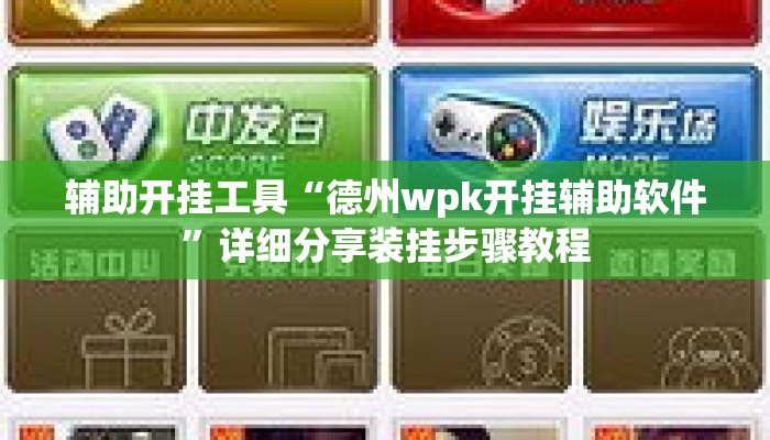 辅助开挂工具“德州wpk开挂辅助软件	”详细分享装挂步骤教程