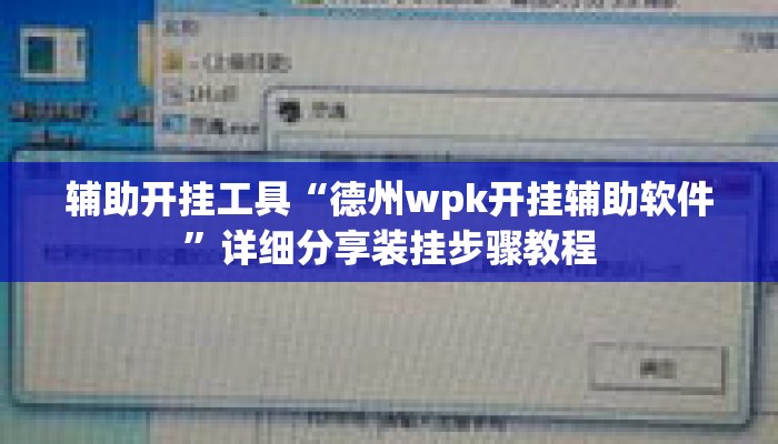 辅助开挂工具“德州wpk开挂辅助软件”详细分享装挂步骤教程