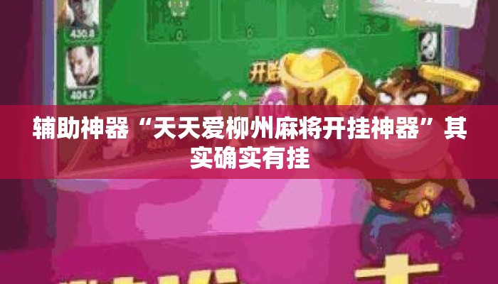 辅助神器“天天爱柳州麻将开挂神器	”其实确实有挂
