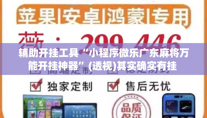 辅助开挂工具“小程序微乐广东麻将万能开挂神器”(透视)其实确实有挂 