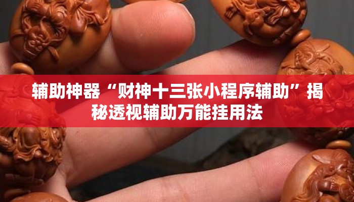 辅助神器“财神十三张小程序辅助”揭秘透视辅助万能挂用法