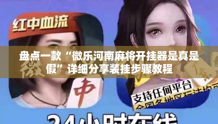 盘点一款“微乐河南麻将开挂器是真是假”详细分享装挂步骤教程