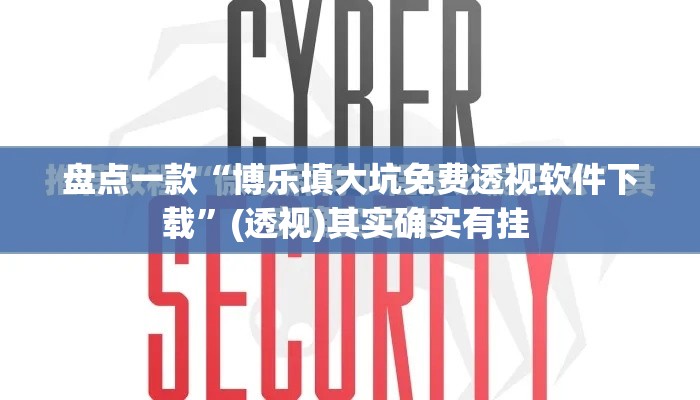 盘点一款“博乐填大坑免费透视软件下载	”(透视)其实确实有挂 