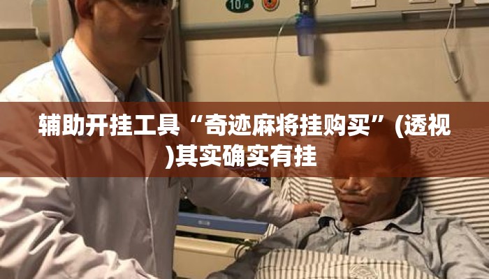 辅助开挂工具“奇迹麻将挂购买”(透视)其实确实有挂 