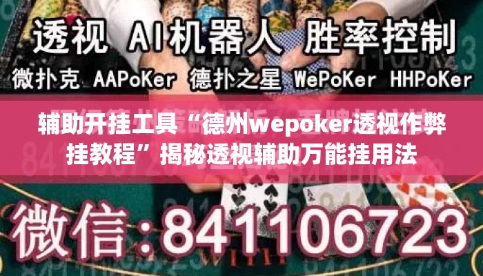 辅助开挂工具“德州wepoker透视作弊挂教程	”揭秘透视辅助万能挂用法