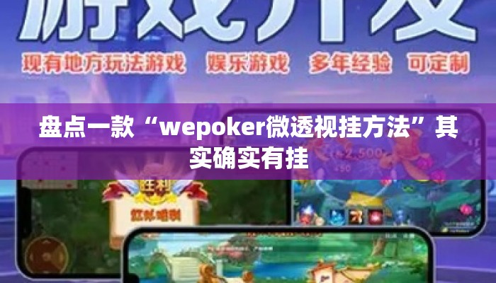 盘点一款“wepoker微透视挂方法	”其实确实有挂