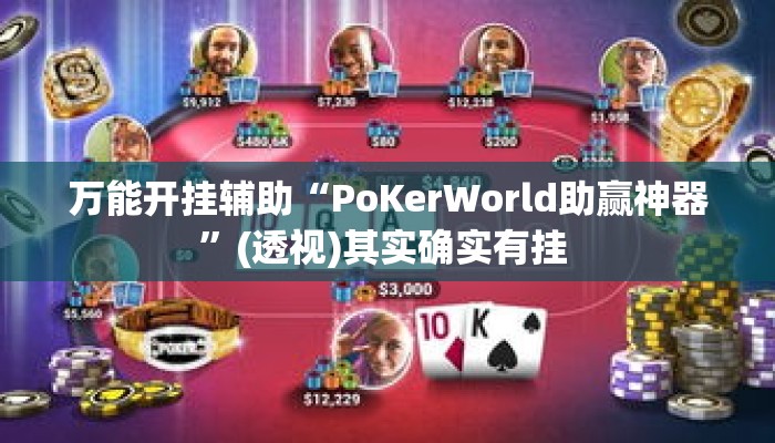 万能开挂辅助“PoKerWorld助赢神器”(透视)其实确实有挂 