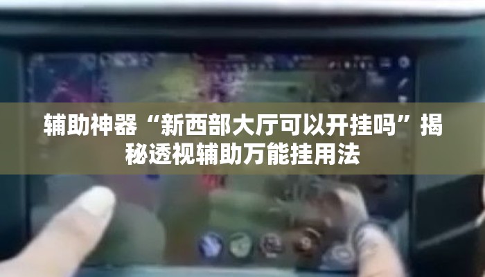 辅助神器“新西部大厅可以开挂吗”揭秘透视辅助万能挂用法