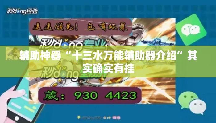 辅助神器“十三水万能辅助器介绍	”其实确实有挂