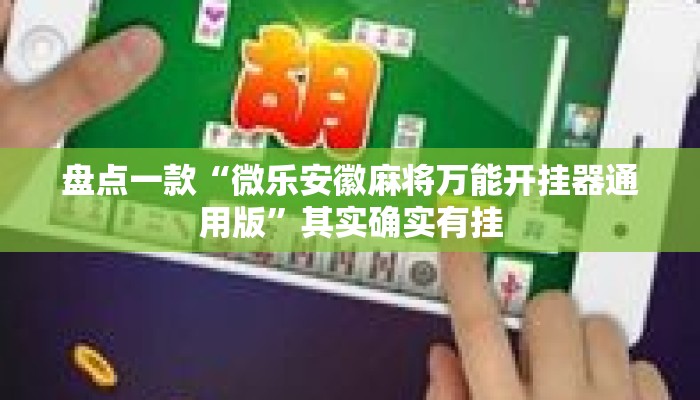 盘点一款“微乐安徽麻将万能开挂器通用版	”其实确实有挂