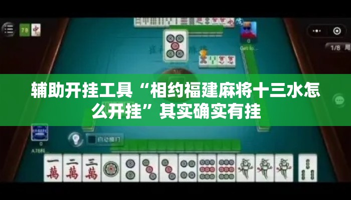 辅助开挂工具“相约福建麻将十三水怎么开挂	”其实确实有挂
