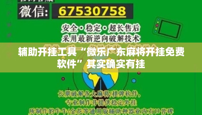 辅助开挂工具“微乐广东麻将开挂免费软件	”其实确实有挂