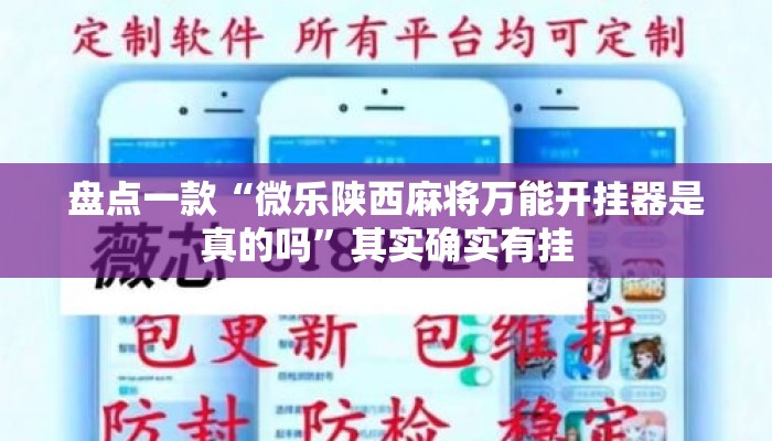 盘点一款“微乐陕西麻将万能开挂器是真的吗”其实确实有挂