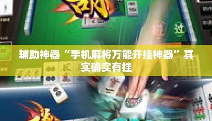 辅助神器“手机麻将万能开挂神器	”其实确实有挂