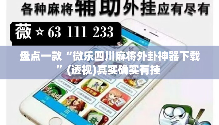 盘点一款“微乐四川麻将外卦神器下载”(透视)其实确实有挂 