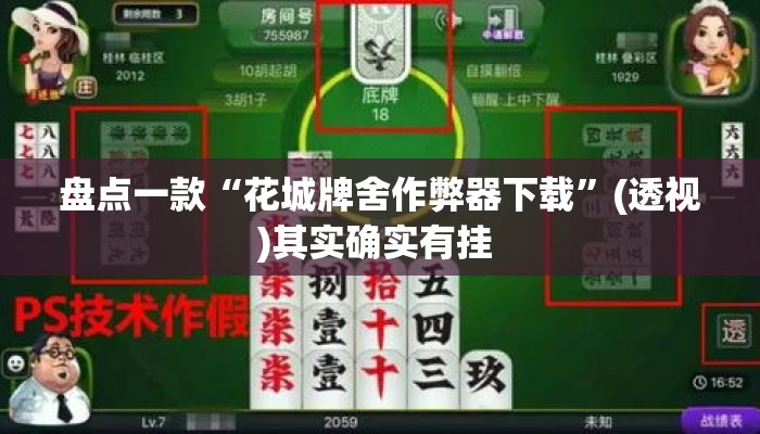 盘点一款“花城牌舍作弊器下载”(透视)其实确实有挂 