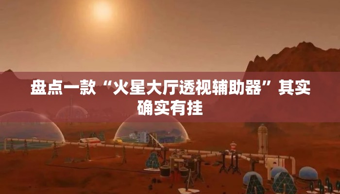 盘点一款“火星大厅透视辅助器”其实确实有挂