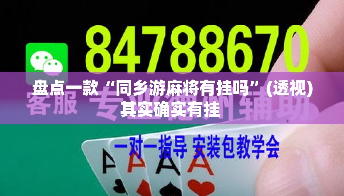 盘点一款“同乡游麻将有挂吗”(透视)其实确实有挂 