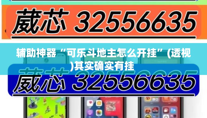 辅助神器“可乐斗地主怎么开挂	”(透视)其实确实有挂 